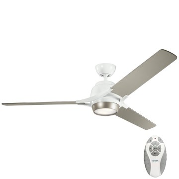 Kichler - Ventilador de teto LED dimmerizável ZEUS LED/10W/230V + controlo remoto