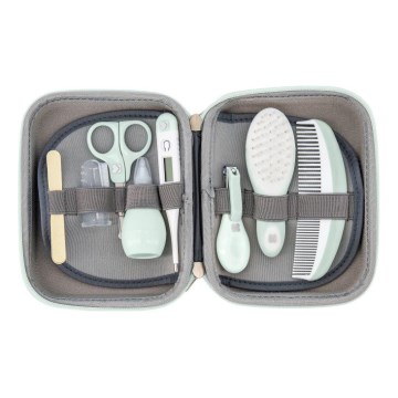 KikkaBoo - Conjunto de cuidados para o bebé 8 unid. cinzento/menta