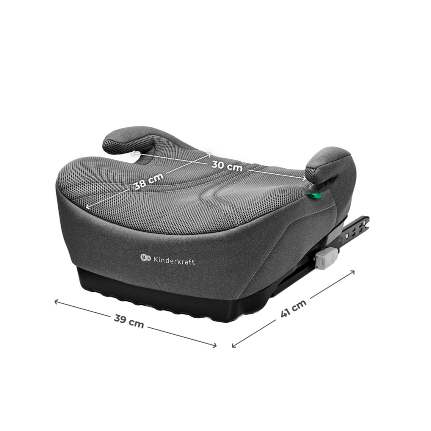 KINDERKRAFT - Assento elevatório para automóvel I-BOOST 2 PRO i-Size 125–150 cm cinzento