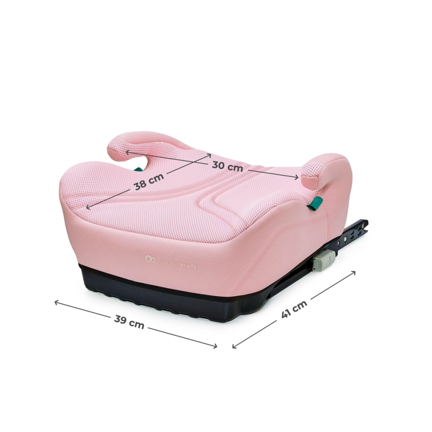 KINDERKRAFT - Assento elevatório para automóvel I-BOOST 2 PRO i-Size 125–150 cm rosa