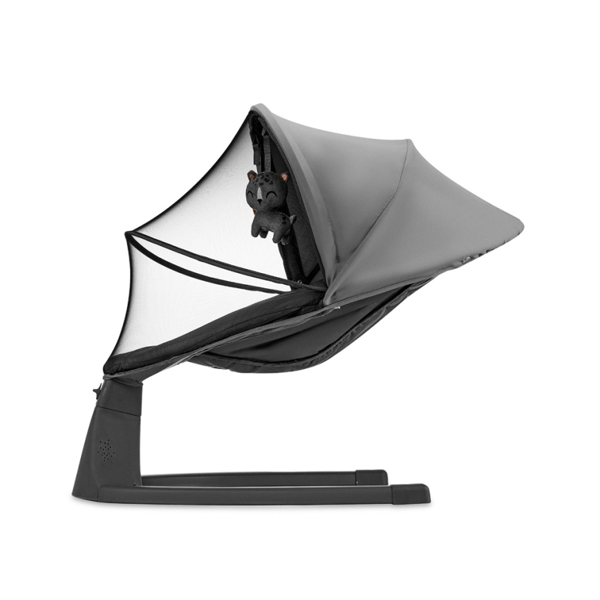 KINDERKRAFT - Balanço infantil com melodia 2 em 1 LUMI 4xAAA cinza escuro