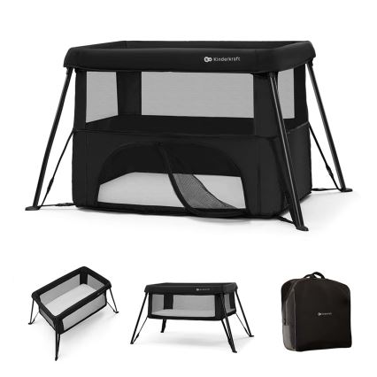 KINDERKRAFT - Berço de viagem 3 em 1 CAMI preto
