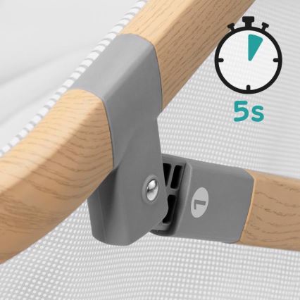 KINDERKRAFT - Berço de viagem 4em1 SOFI cinzento