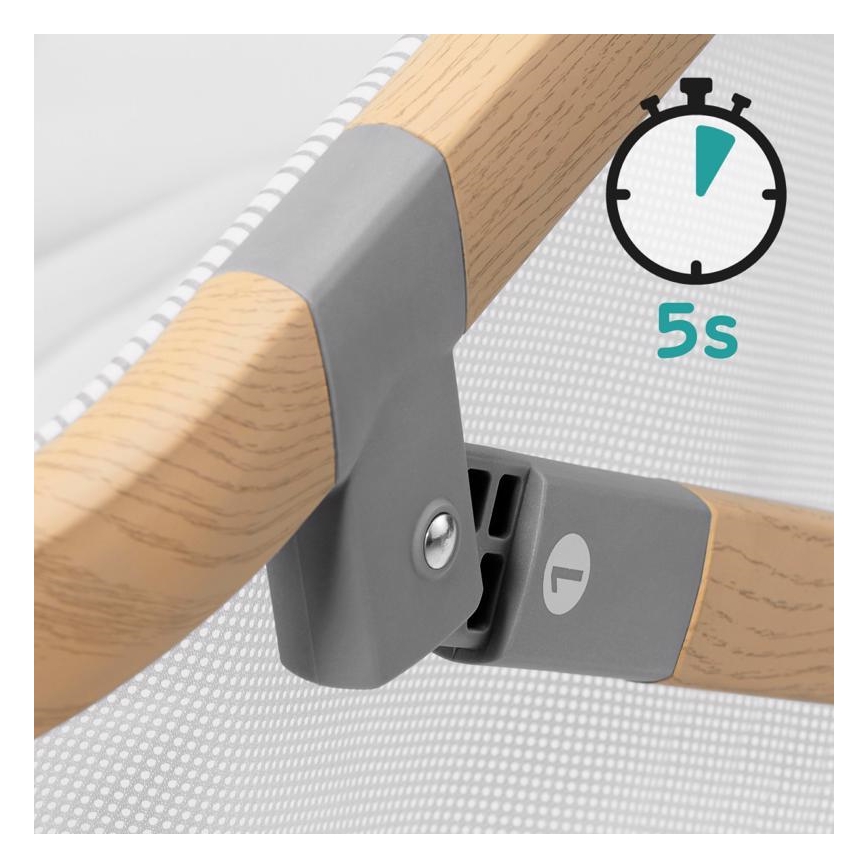 KINDERKRAFT - Berço de viagem 4em1 SOFI cinzento