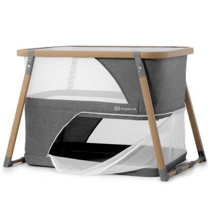 KINDERKRAFT - Berço de viagem 4em1 SOFI cinzento