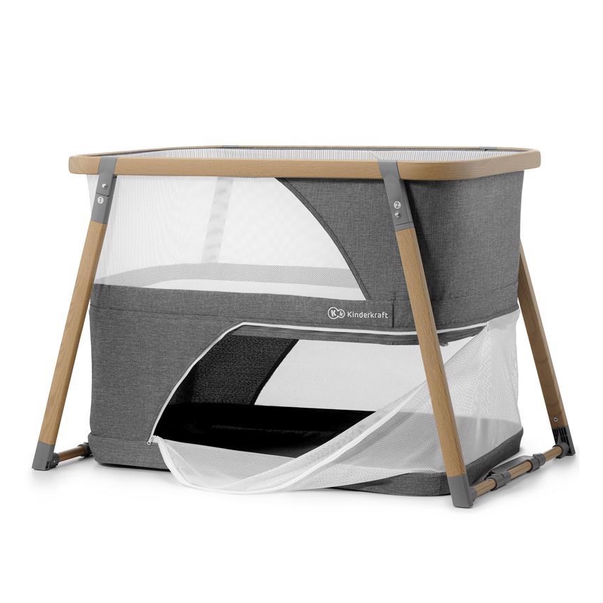 KINDERKRAFT - Berço de viagem 4em1 SOFI cinzento