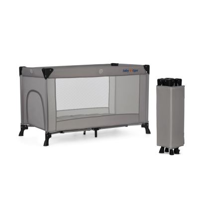 KINDERKRAFT - Berço de viagem Baby Tiger VIKI cinzento