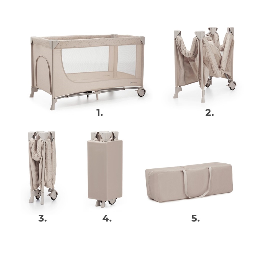 KINDERKRAFT - Berço de viagem JOY 2 bege