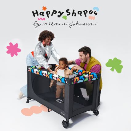 KINDERKRAFT - Berço de viagem JOY 2 Happy shapes