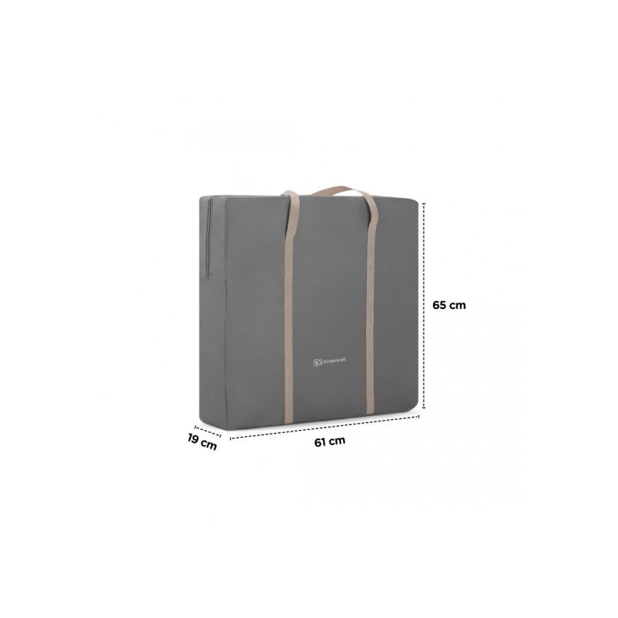 KINDERKRAFT - Berço infantil 3 em 1 LOVI cinza