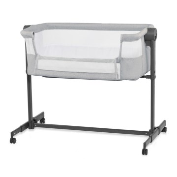KINDERKRAFT - Berço NESTE UP2 para bebé, cinzento claro