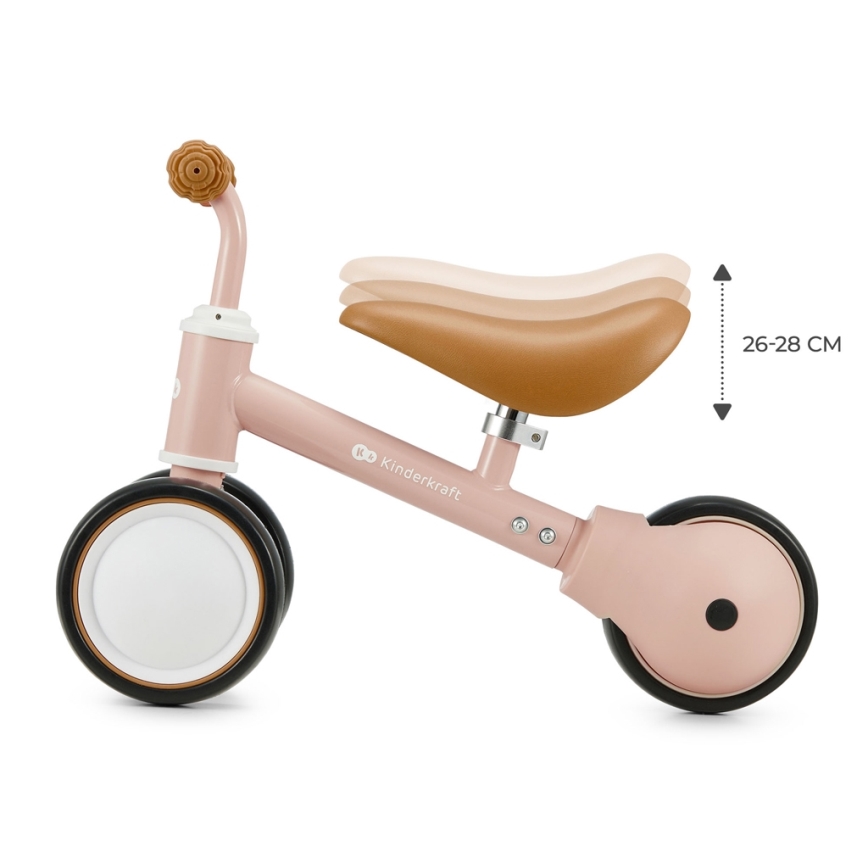 KINDERKRAFT - Bicicleta de empurrar CUTIE rosa