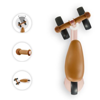 KINDERKRAFT - Bicicleta de empurrar CUTIE rosa