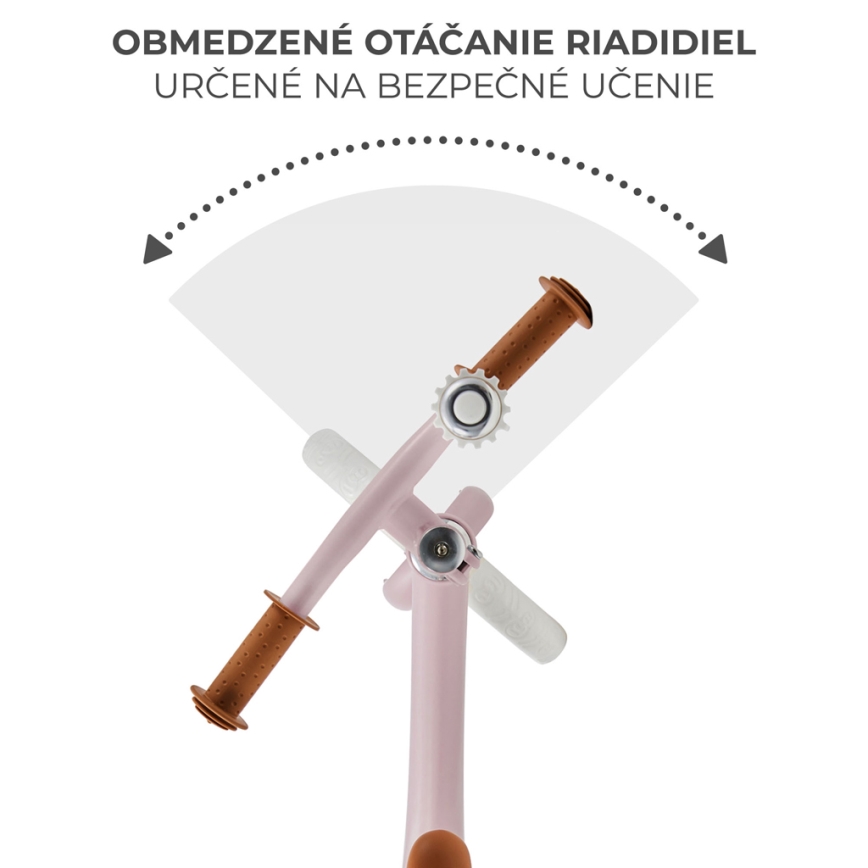 KINDERKRAFT - Bicicleta de empurrar FLY PLUS Powder rosa