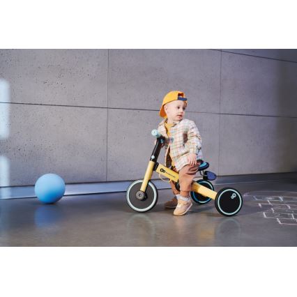 KINDERKRAFT - Bicicleta de empurrar para criança 3em1 4TRIKE amarelo/menta