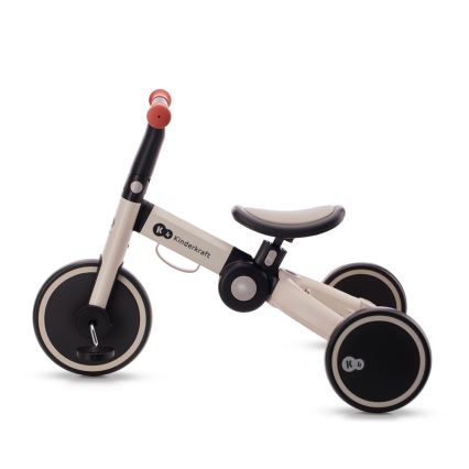 KINDERKRAFT - Bicicleta de empurrar para criança 3em1 4TRIKE cinzento