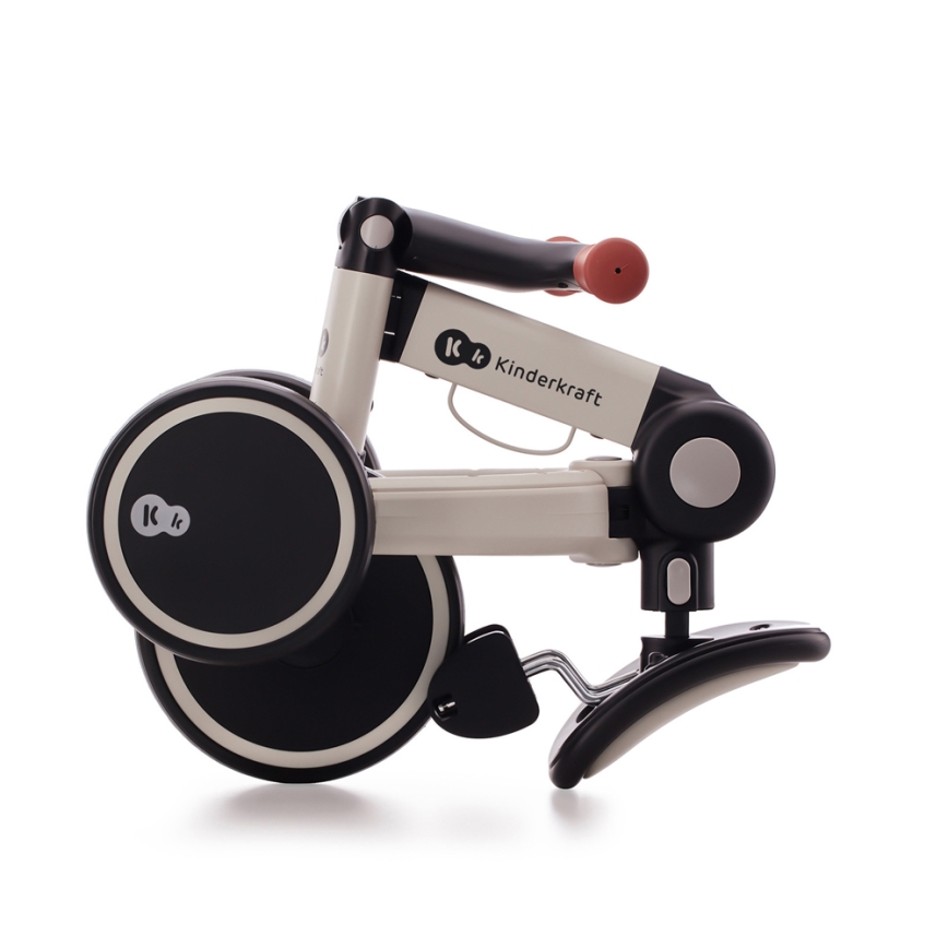 KINDERKRAFT - Bicicleta de empurrar para criança 3em1 4TRIKE cinzento