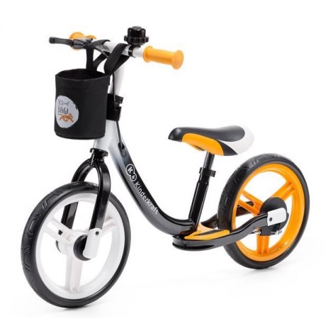 KINDERKRAFT - Bicicleta de empurrar SPACE preto/laranja