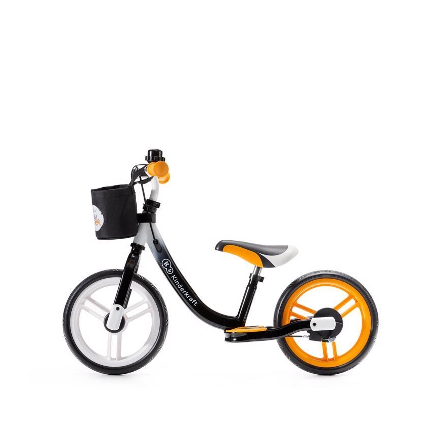 KINDERKRAFT - Bicicleta de empurrar SPACE preto/laranja