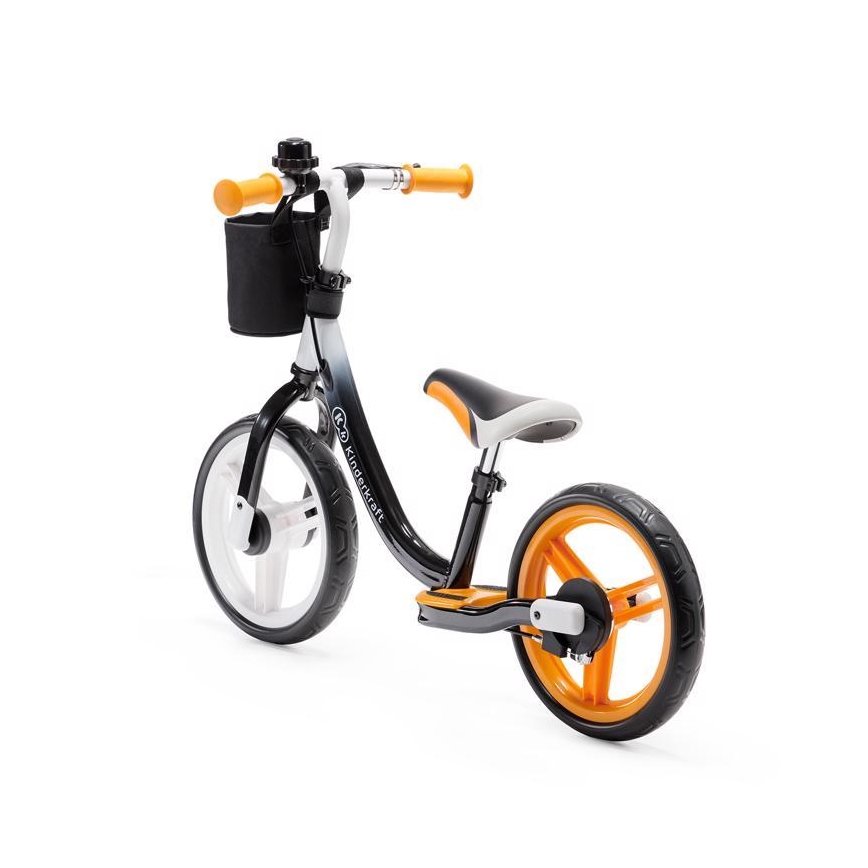 KINDERKRAFT - Bicicleta de empurrar SPACE preto/laranja