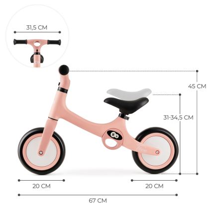 KINDERKRAFT - Bicicleta de equilíbrio TOVE rosa
