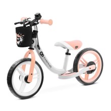 KINDERKRAFT - Bicicleta de passeio SPACE branca/rosa