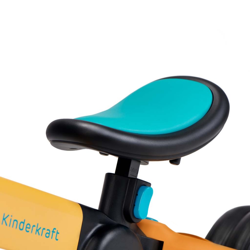 KINDERKRAFT - Triciclo infantil 3 em 1 4TRIKE amarelo/turquesa
