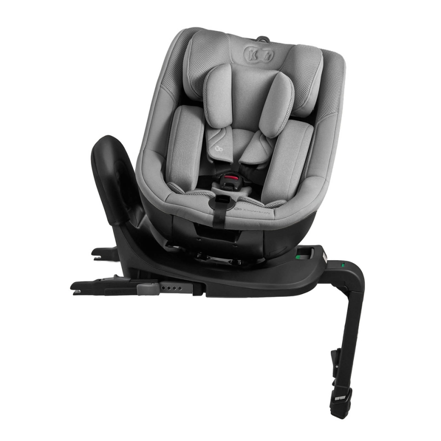 KINDERKRAFT - Cadeira auto com base giratória I-GUARD i-Size 40-105 cm cinzenta