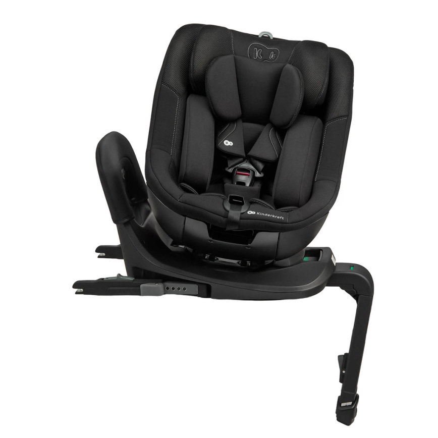 KINDERKRAFT - Cadeira auto com base giratória I-GUARD i-Size 40-105 cm preta