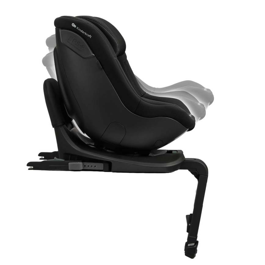 KINDERKRAFT - Cadeira auto com base giratória I-GUARD PRO i-Size 61-105 cm preta