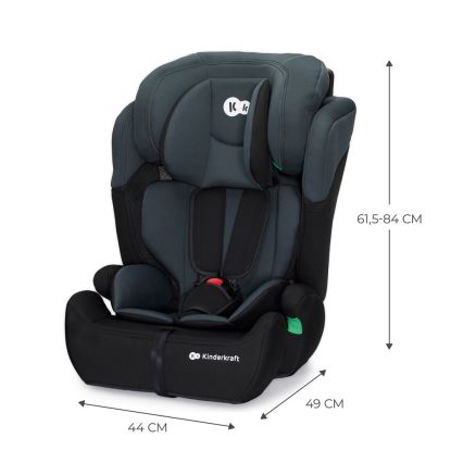 KINDERKRAFT - Cadeira auto COMFORT UP i-Tamanho (76-150 cm) cinzento escuro