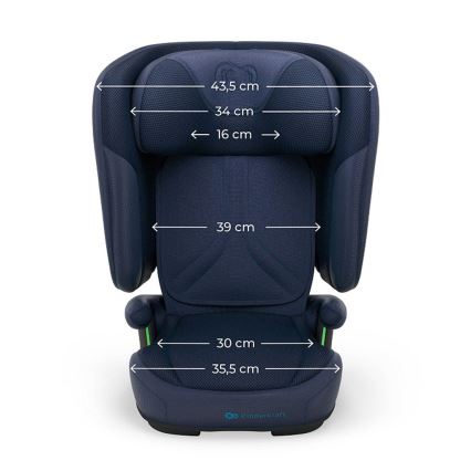 KINDERKRAFT - Cadeira auto dobrável UNITY 2 i-Size 100-150 cm, azul escuro