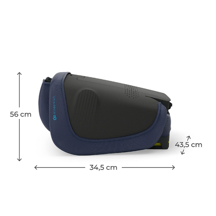 KINDERKRAFT - Cadeira auto dobrável UNITY 2 i-Size 100-150 cm, azul escuro