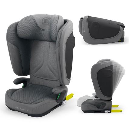 KINDERKRAFT - Cadeira auto dobrável UNITY 2 i-Size 100-150 cm cinzenta