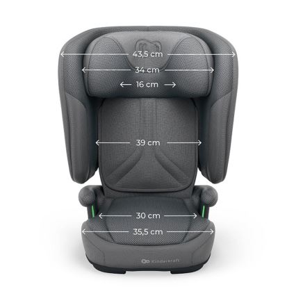 KINDERKRAFT - Cadeira auto dobrável UNITY 2 i-Size 100-150 cm cinzenta