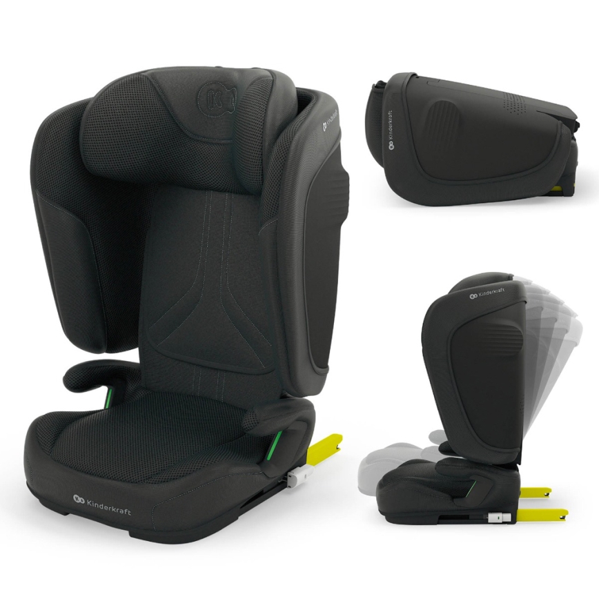 KINDERKRAFT - Cadeira auto dobrável UNITY 2 i-Size 100-150 cm preta