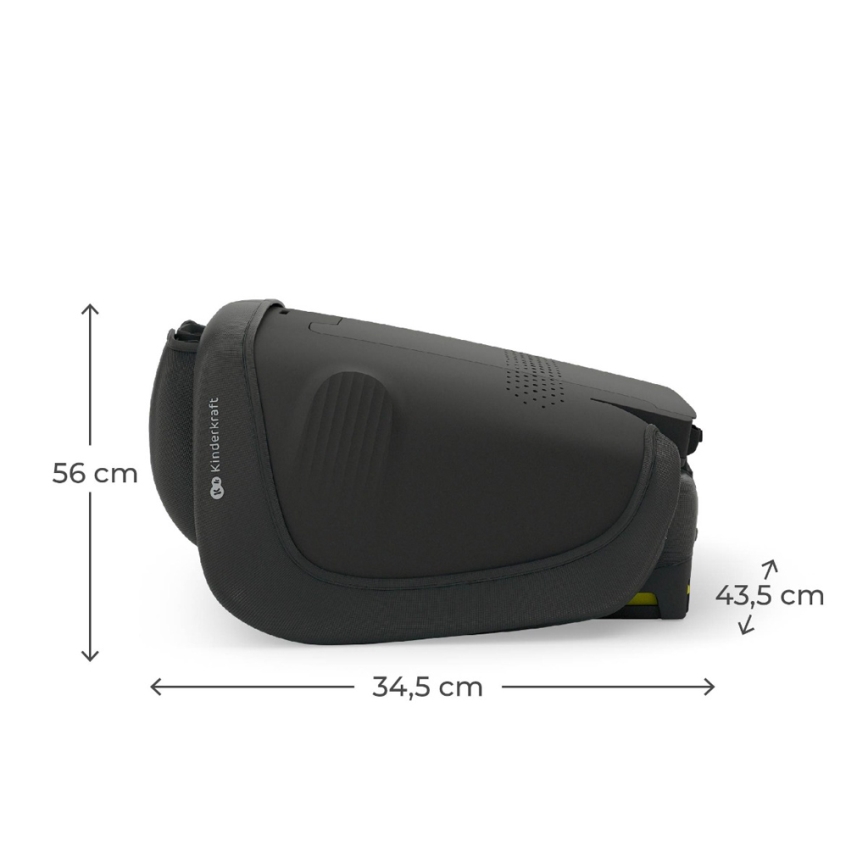KINDERKRAFT - Cadeira auto dobrável UNITY 2 i-Size 100-150 cm preta