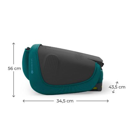 KINDERKRAFT - Cadeira auto dobrável UNITY 2 i-Size 100-150 cm turquesa