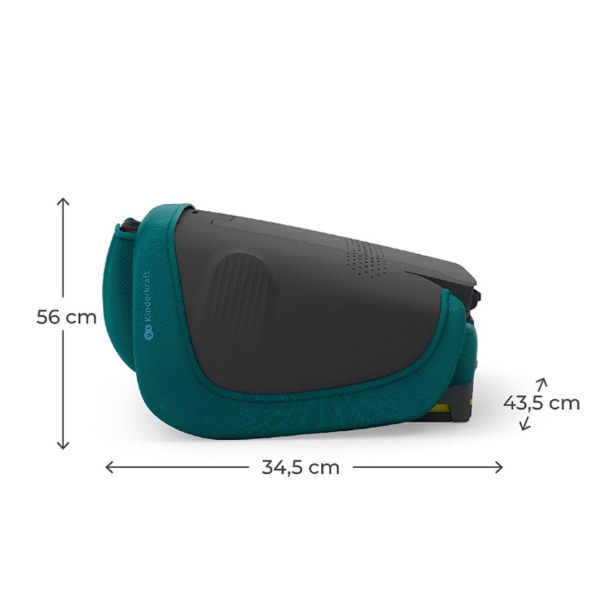 KINDERKRAFT - Cadeira auto dobrável UNITY 2 i-Size 100-150 cm turquesa