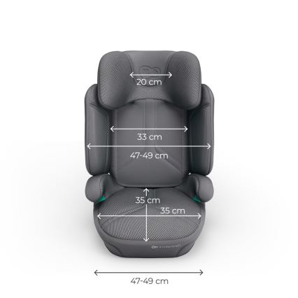 KINDERKRAFT - Cadeira auto dobrável XPAND 2 PRO 100-150 cm cinzenta