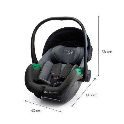 KINDERKRAFT - Cadeira auto MINK PRO 2 40-87 cm (0-13 kg) cinzenta