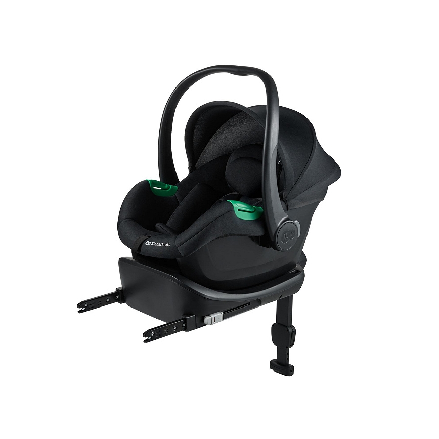 KINDERKRAFT - Cadeira automóvel MINK PRO 2 40-87 cm (0-13 kg) preta