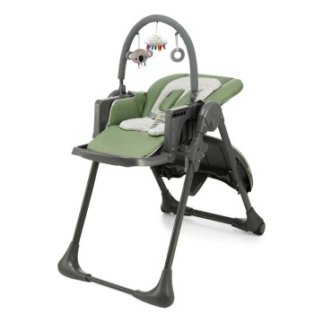 KINDERKRAFT - Cadeira de alimentação infantil 2 em 1 TUMMIE verde
