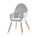KINDERKRAFT - Cadeira de bebé FINI cinzenta/branca
