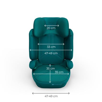 KINDERKRAFT - Cadeira de carro dobrável XPAND 2 PRO 100-150 cm turquesa