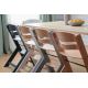 KINDERKRAFT - Cadeira de jantar para bebés com estofos ENOCK cinzenta