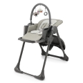 KINDERKRAFT - Cadeira de refeição infantil 2 em 1 TUMMIE cinzenta