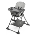KINDERKRAFT - Cadeira de refeição para criança FOLDEE cinzento