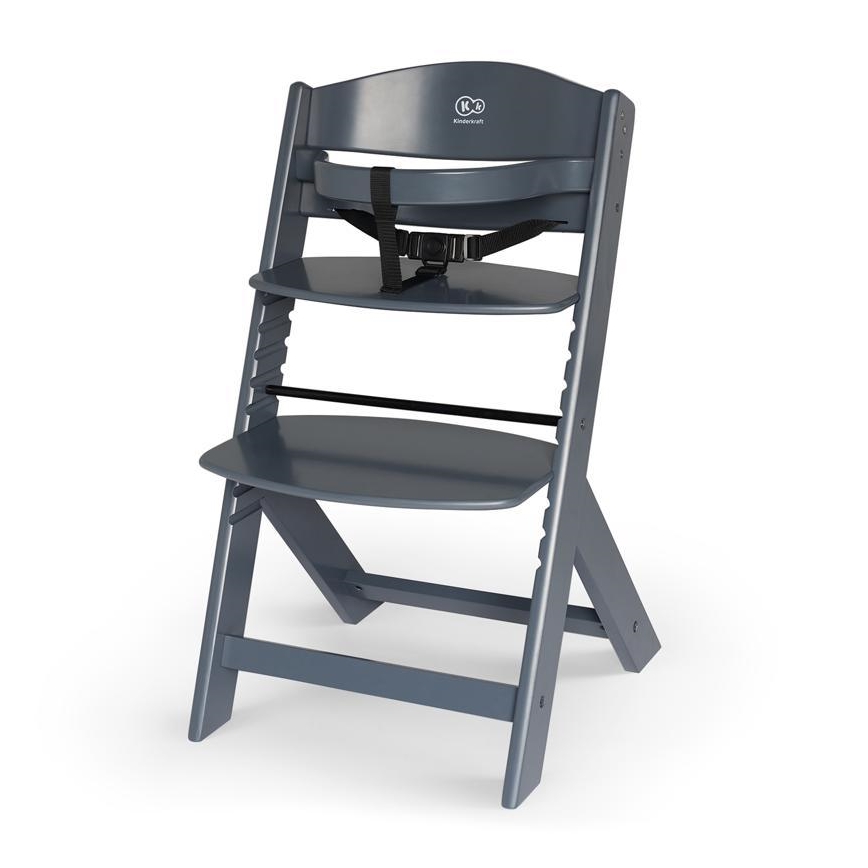 KINDERKRAFT - Cadeira de refeição para crianças ENOCK cinzento