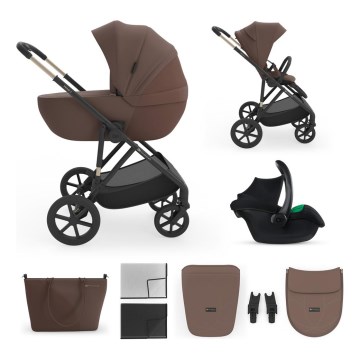 KINDERKRAFT - Carrinho combinado 3 em 1 PRIME 3 Velvet Mocca